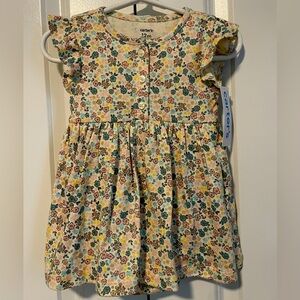 Carter NWT sundress with Flutter Sleeves and Peter Pan Collar attached pants 12M